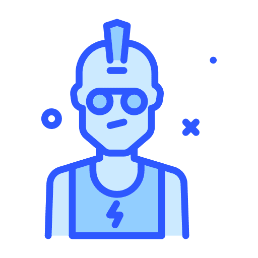 Rocker man people profile icon Rocker man people profile icon