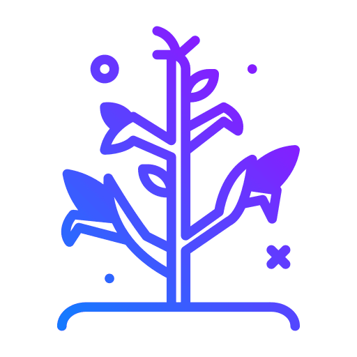 Corn farming and gardening plantation farm icon