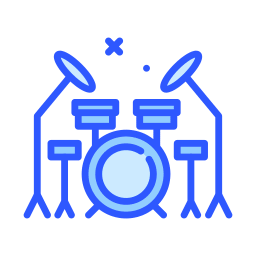 Drum set music musical instrument cymbals icon Drum set music musical instrument cymbals icon