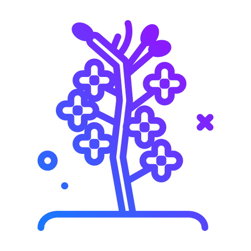 Rapeseed cultivate farming and gardening plant icon