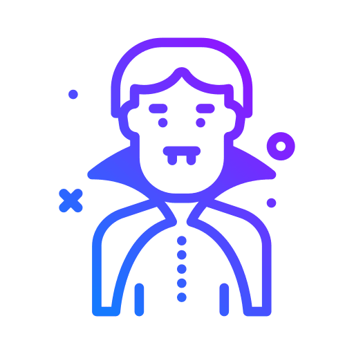 Man dracula character vampire icon Man dracula character vampire icon