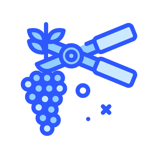 Grape grape farming scissors icon