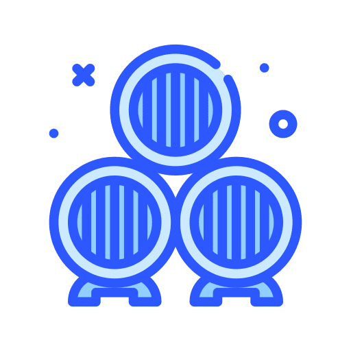 Barrels food and restaurant wooden barrels icon Barrels food and restaurant wooden barrels icon