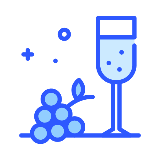 Grapes wine glass wine tasting meal icon Grapes wine glass wine tasting meal icon