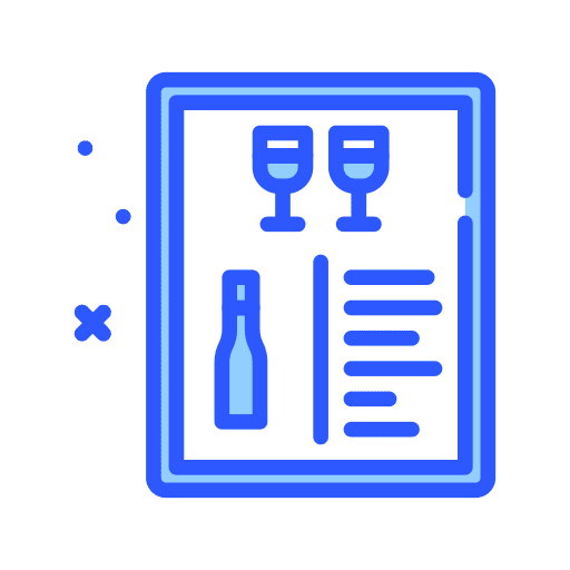 Menu restaurant wine menu icon Menu restaurant wine menu icon