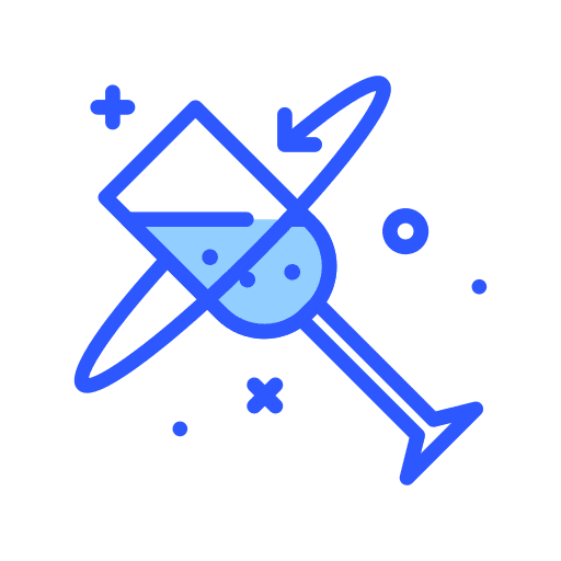 Rotate glass food and restaurant tasting icon Rotate glass food and restaurant tasting icon