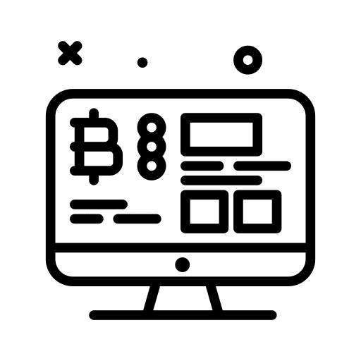Browser digital currency transaction cryptocurrency icon