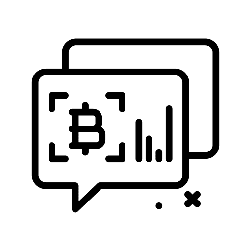 Chat talk communications cryptocurrency icon