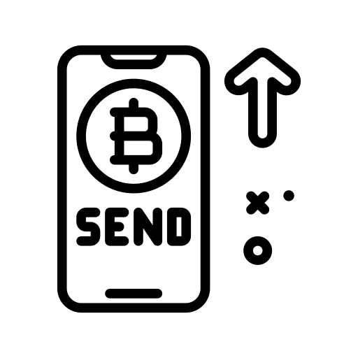 Send smartphone online payment payment method icon