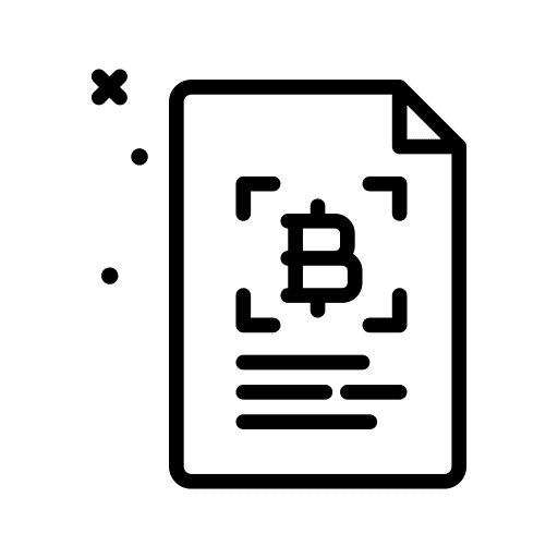 File cryptocurrency business and finance file icon