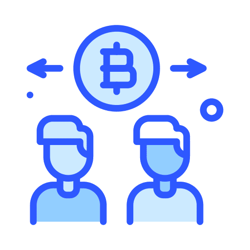 Partners digital currency invest user icon