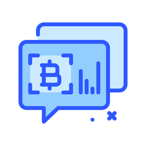 Chat bitcoin cryptocurrency digital currency icon