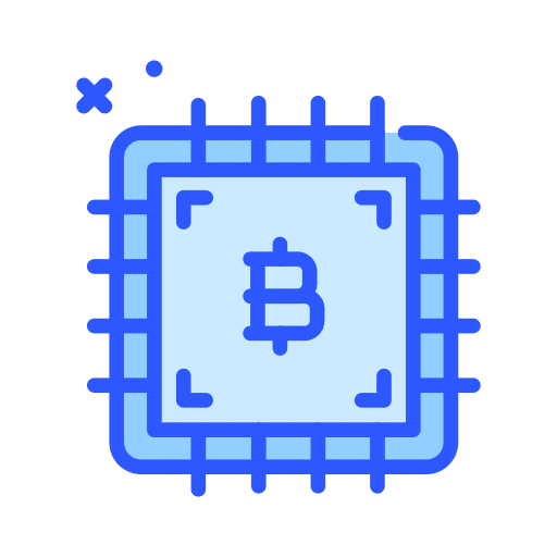 Chip cryptocurrency chip bitcoin icon