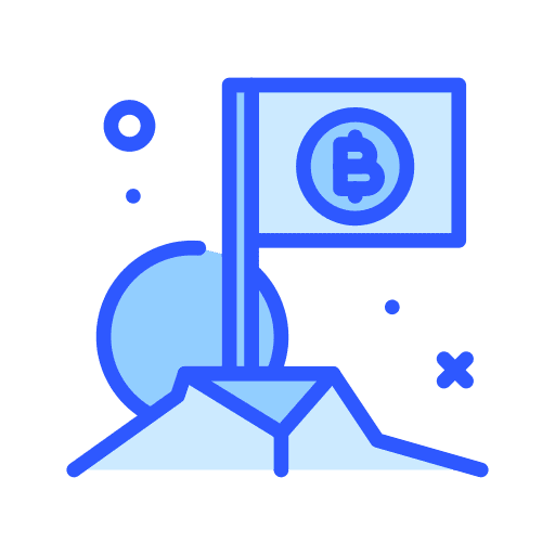 Flag cryptocurrency flag digital currency icon