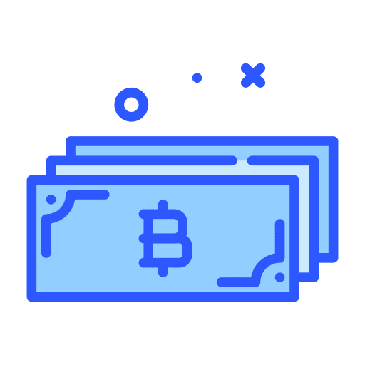 Money bitcoin cryptocurrency money icon
