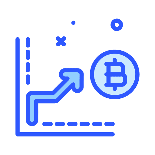 Stats cryptocurrency stats business and finance icon