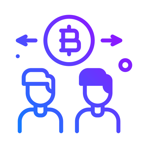 Partners bitcoin cryptocurrency business and finance icon
