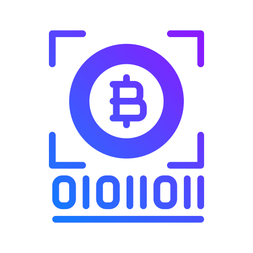 Code cryptocurrency code digital currency icon