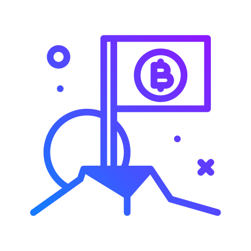 Flag digital currency business and finance cryptocurrency icon