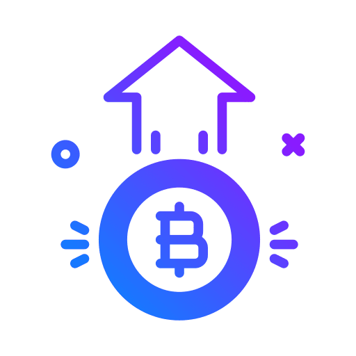 Increase business and finance money value icon