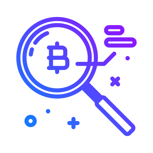 Research stats analysis value icon