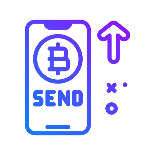 Send send online payment mobile phone icon