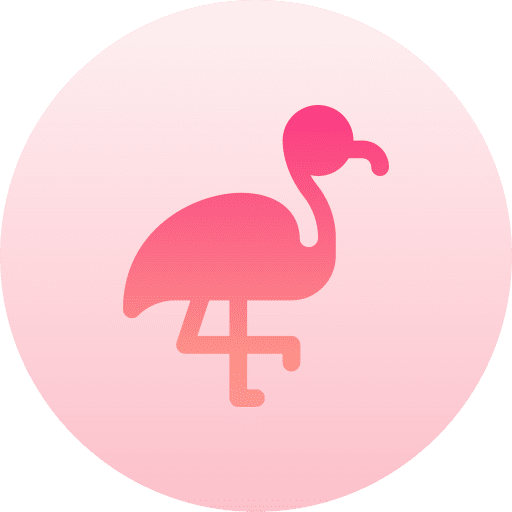 Flamingo garden wildlife bird icon
