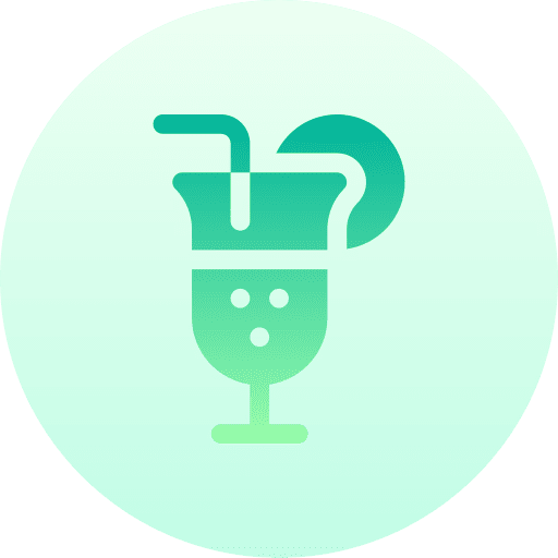 Tropical drink food and restaurant bubble tea tea icon