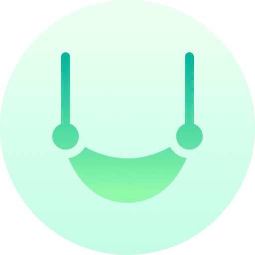 Hammock summer relaxing hanging icon