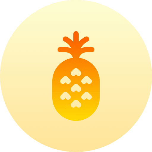 Pineapple food and restaurant natural tropical icon