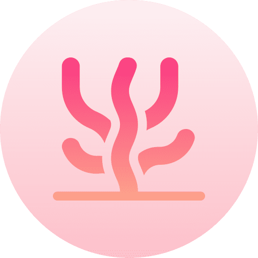 Seaweed aquatic nature algae icon