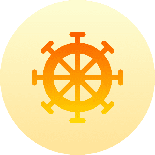 Ship wheel ship wheel steering wheel direction icon