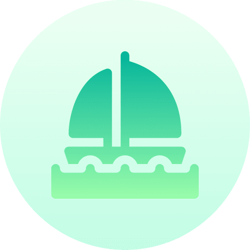 Boat transportation transport sailboat icon