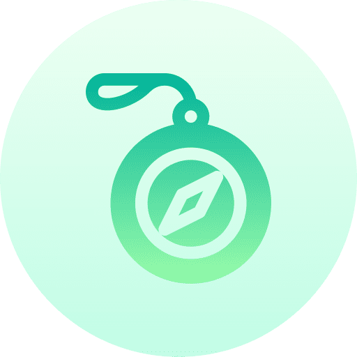 Compass circle compasses orientative icon