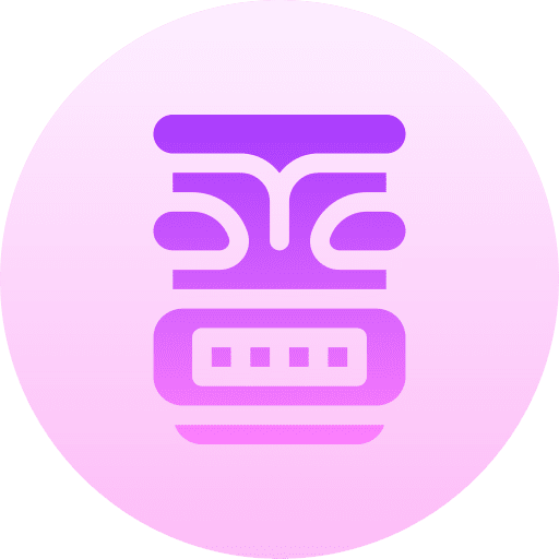 Tiki ancient totem cultures icon