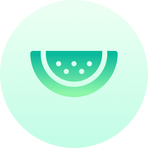Watermelon fruit healthy food vegetarian icon