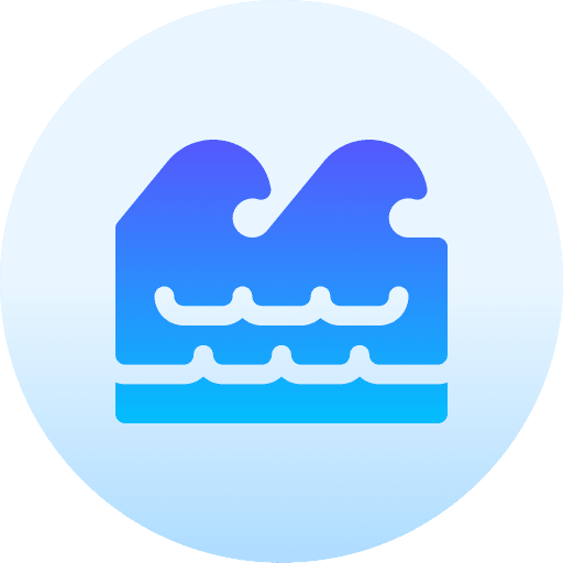 Wave beach sea nature icon