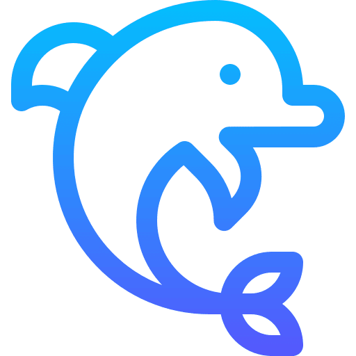 Dolphin dolphin animals sea life icon