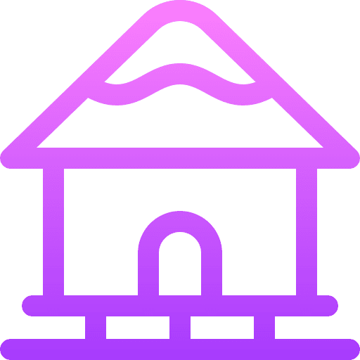 Hut resort hut home icon Hut resort hut home icon