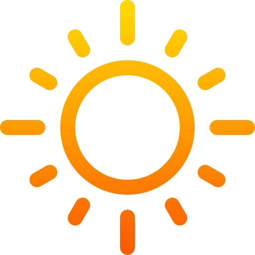 Sun summertime sunny meteorology icon