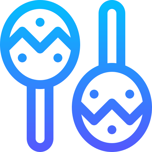 Maracas pairs maracas music and multimedia icon Maracas pairs maracas music and multimedia icon