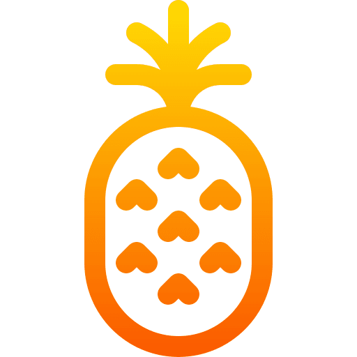 Pineapple summer healthy food food and restaurant icon Pineapple summer healthy food food and restaurant icon