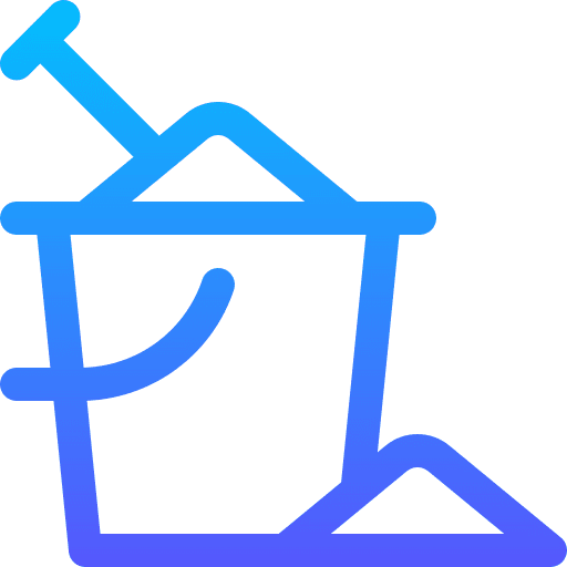 Sand bucket beach summer holidays sand bucket icon Sand bucket beach summer holidays sand bucket icon