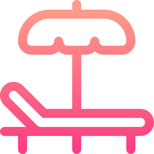 Sunbed summer vacations sun umbrella icon Sunbed summer vacations sun umbrella icon