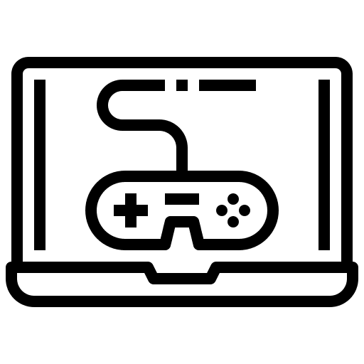 Video game joystick computer electronics icon