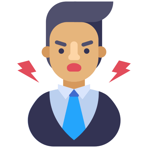 Angry angry professions and jobs anger icon