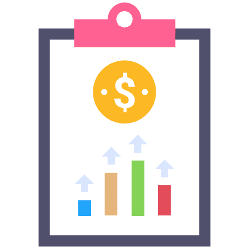 Profit report analytics business stats icon Profit report analytics business stats icon