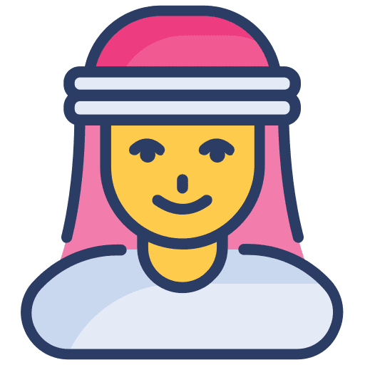 Arab avatar people user icon