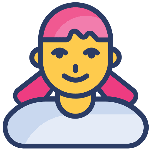 Girl profile user avatars icon