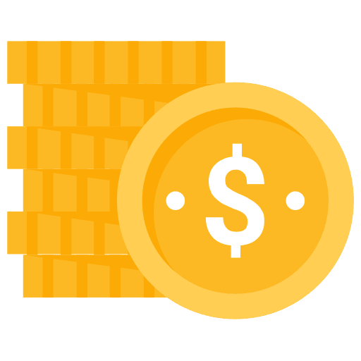Coin collecting coins currency business pack icon